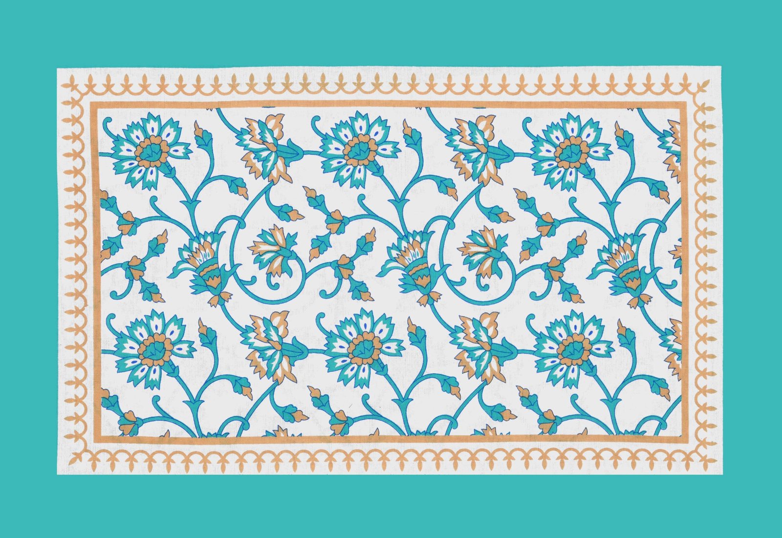 Rajasthani Jaipuri-Stylish Printed Cotton Double Bedsheet With Two Matching Pillow Covers. - Image 3